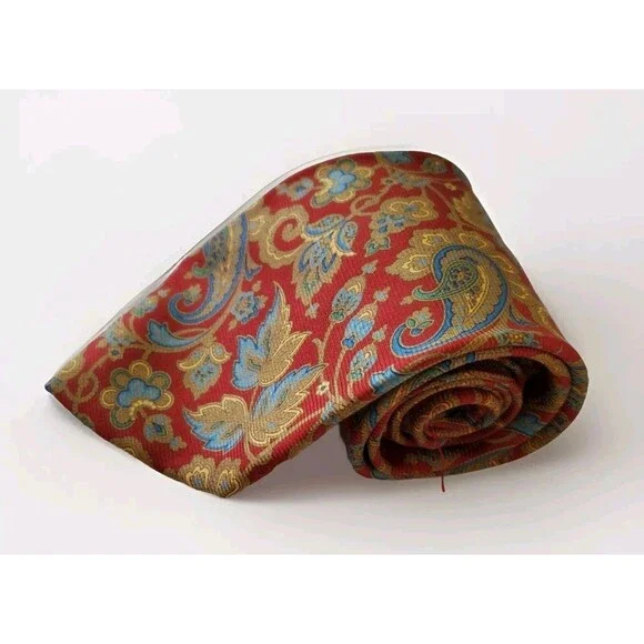 Robert Talbott Men's Jacquard 100%Silk Necktie Handsewn In USA